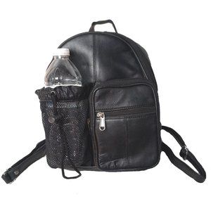 Genuine Lambskin Leather Backpack Sling Body Bag #2004